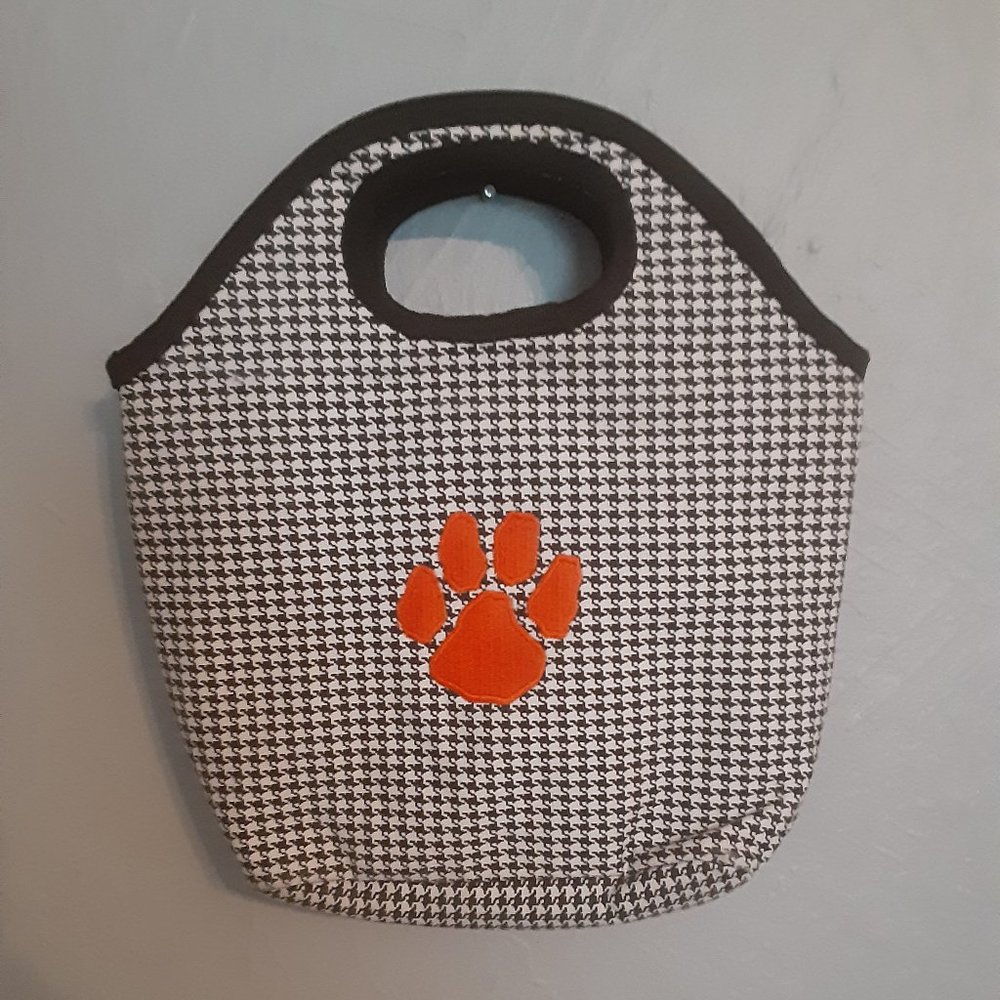 Clemson houndtooth lunch bag